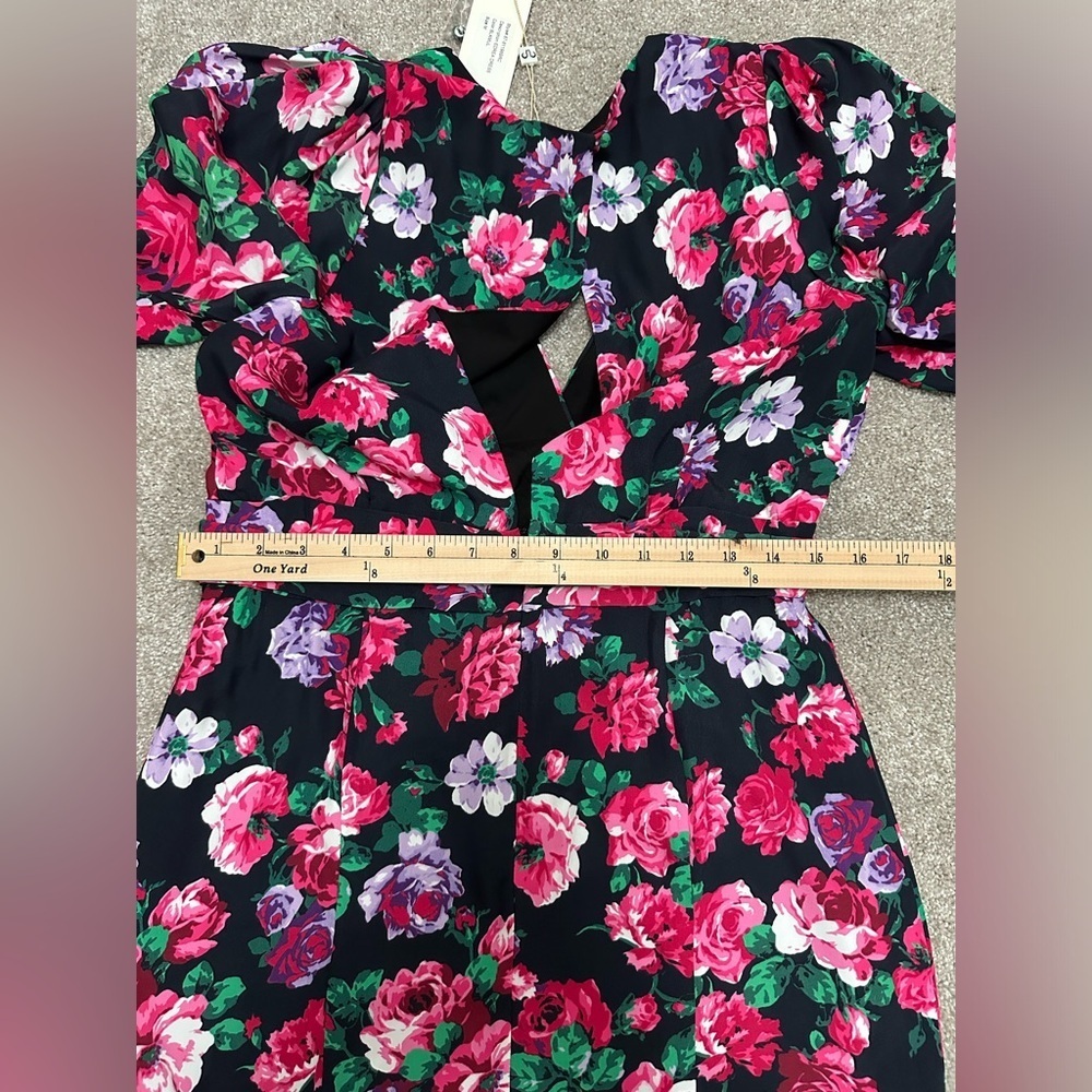Ronny Kobo Floral Mini Dress w Open Back - size Medium - NWT - Cocktail / Formal - Picture 8 of 16